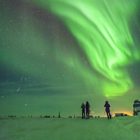 photo of a aurora borealis in manitoba (northern lights)